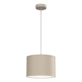 Suspension sur câble ARDEN 1xE27/15W/230V Ø 25 cm beige