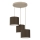 Suspension sur câble ARDEN 3xE27/15W/230V Ø 30 cm beige/marron