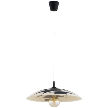 Suspension sur câble ARMI 1xE27/15W/230V noir/beige