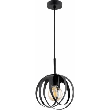 Suspension sur câble ASANI, 1xE27/15W/230V, noir