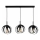 Suspension sur câble ASANI 3xE27/15W/230V noire