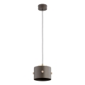Suspension sur câble ASLI 1xE27/15W/230V marron