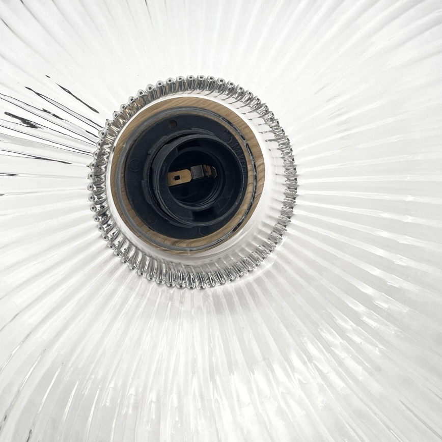 Suspension sur câble ASTA 1xE27/60W/230V Ø 28 cm chêne