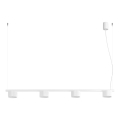 Suspension sur câble AURA 4xGX53/10W/230V blanche