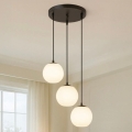 Suspension sur câble BALLISTIC 3xE27/40W/230V noire