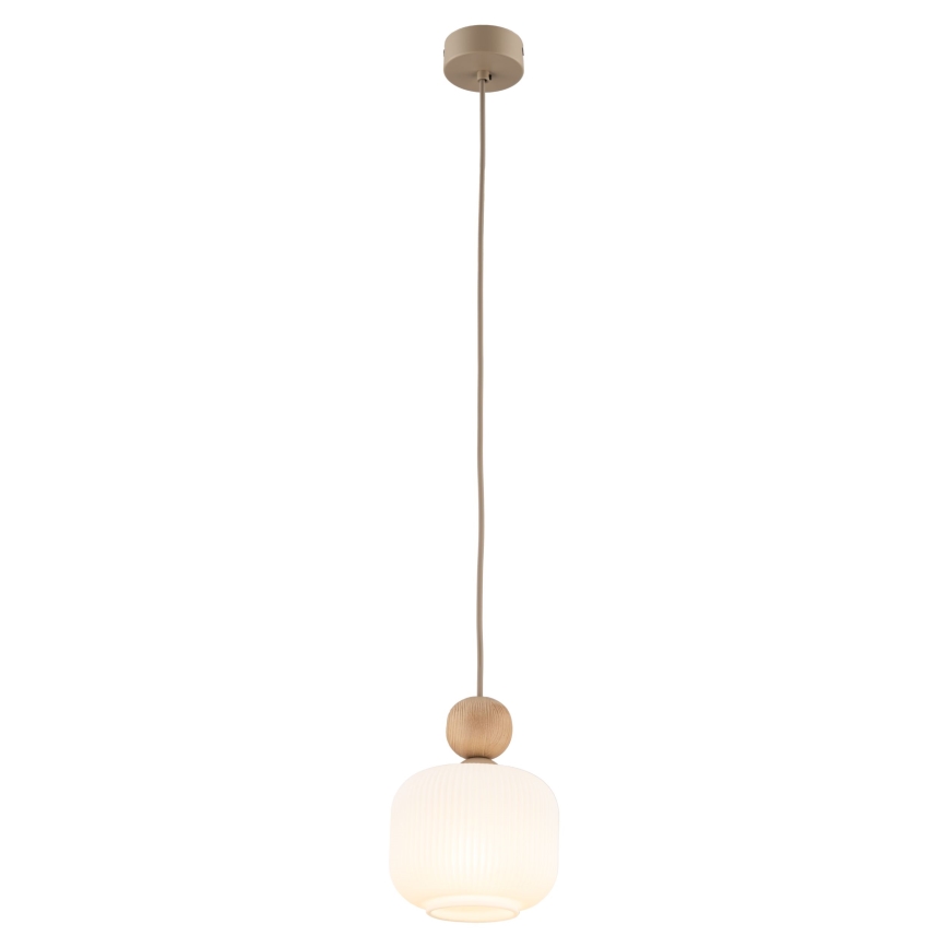 Suspension sur câble BALLO 1xE14/10W/230V beige