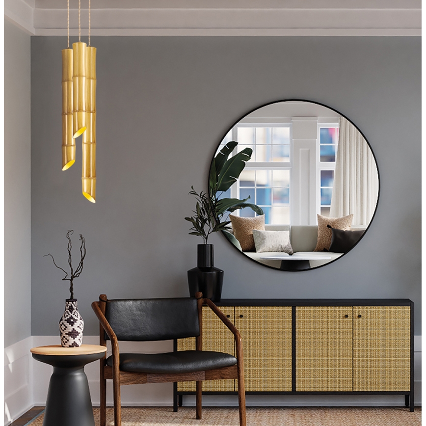 Suspension sur câble BAMBOO 1xGU10/50W/230V bambou