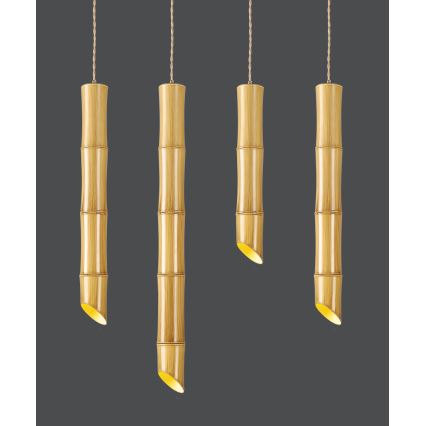 Suspension sur câble BAMBOO 1xGU10/50W/230V bambou