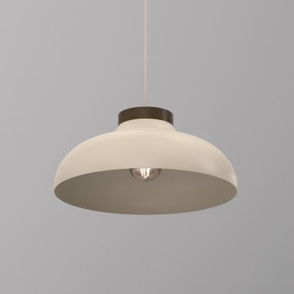 Suspension sur câble BASCA 1xE27/15W/230V beige/marron