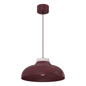 Suspension sur câble BASCA 1xE27/15W/230V bordeaux/crème