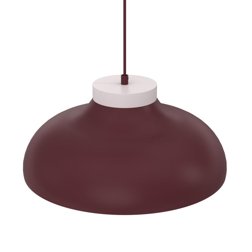 Suspension sur câble BASCA 1xE27/15W/230V bordeaux/crème