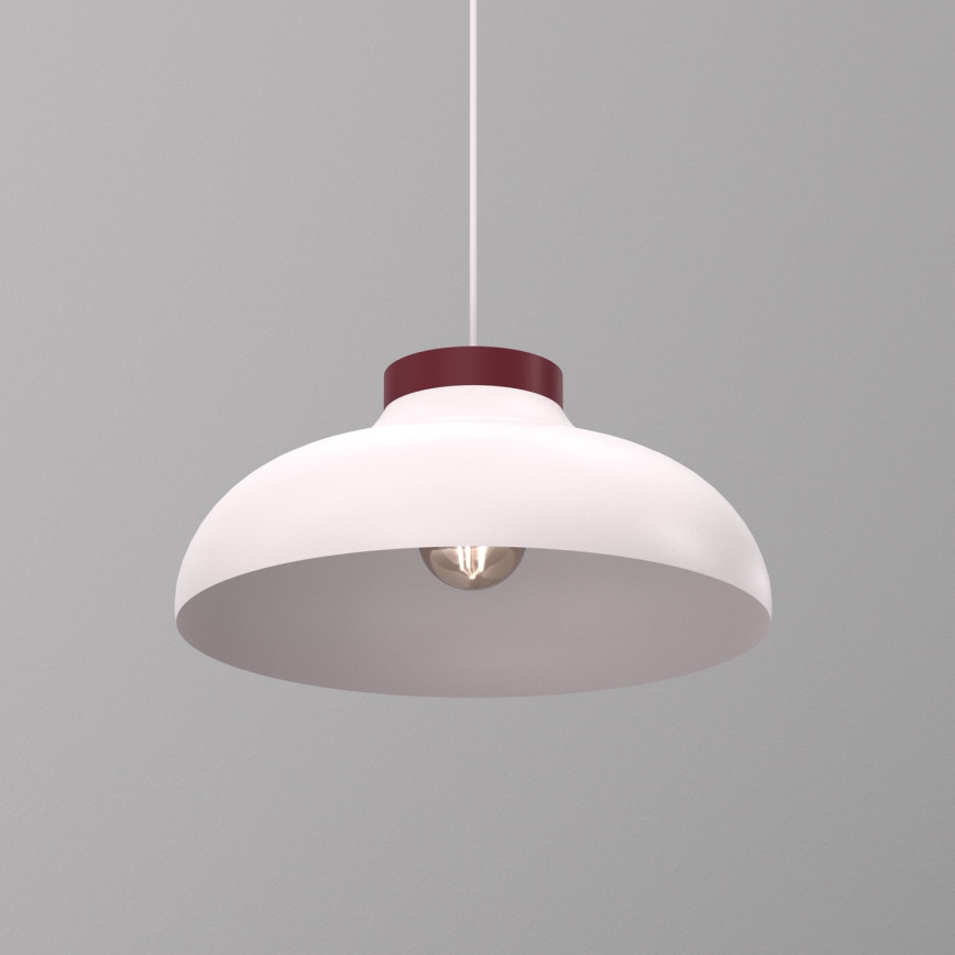 Suspension sur câble BASCA 1xE27/15W/230V crème/bordeaux