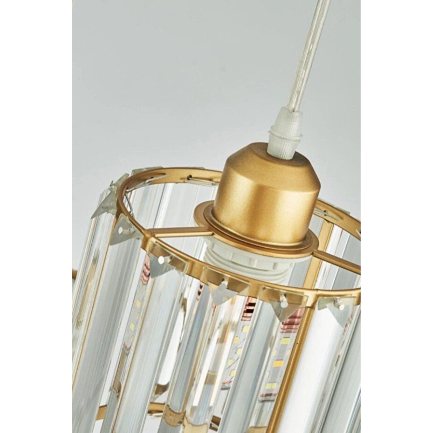 Suspension sur câble BELLA 3xE27/40W/230V dorée