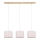 Suspension sur câble BENITA 3xE27/40W/230V crème/chêne