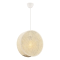 Suspension sur câble BIG DRUM 1xE27/60W/230V crème