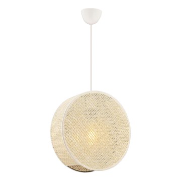 Suspension sur câble BIG DRUM 1xE27/60W/230V crème