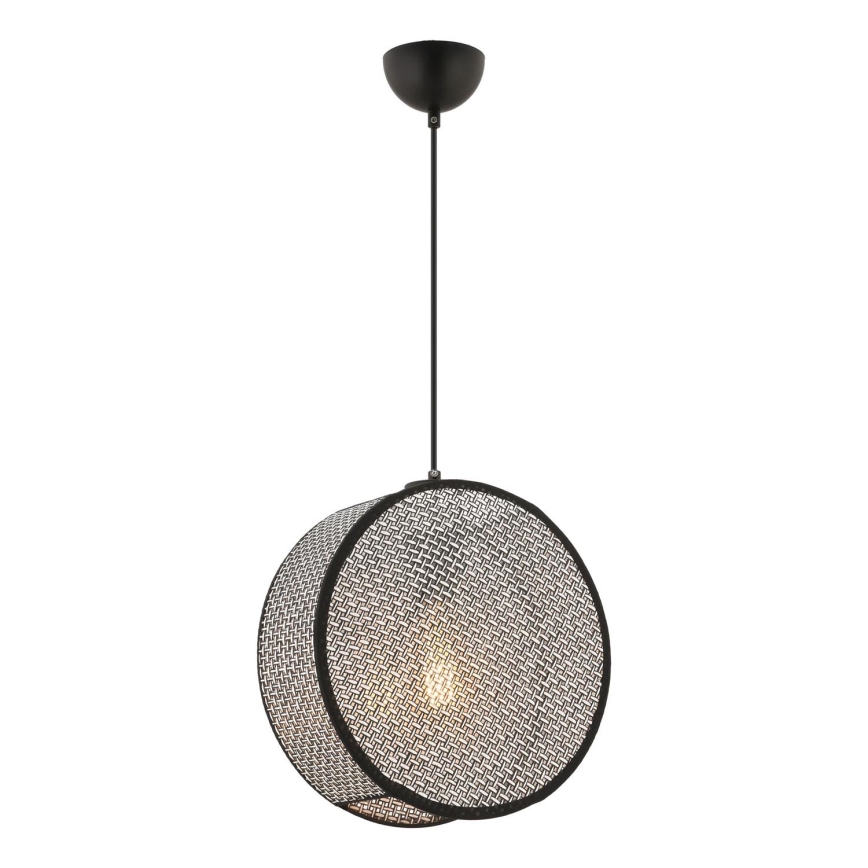 Suspension sur câble BIG DRUM 1xE27/60W/230V gris/noir