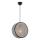 Suspension sur câble BIG DRUM 1xE27/60W/230V gris/noir