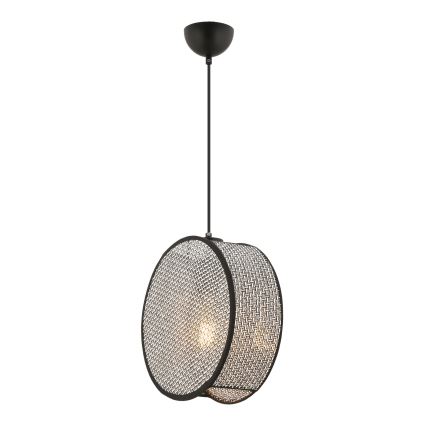 Suspension sur câble BIG DRUM 1xE27/60W/230V gris/noir