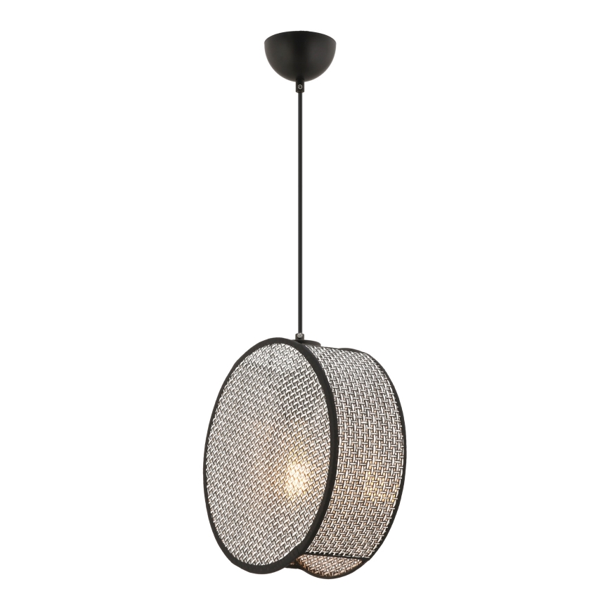 Suspension sur câble BIG DRUM 1xE27/60W/230V gris/noir
