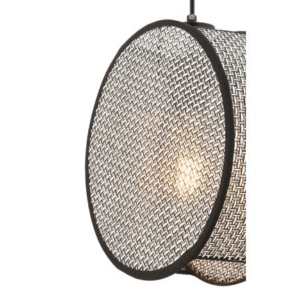 Suspension sur câble BIG DRUM 1xE27/60W/230V gris/noir