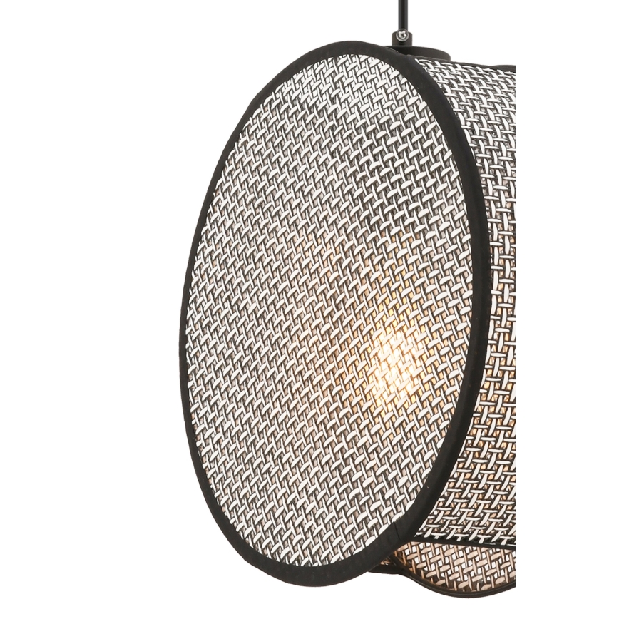 Suspension sur câble BIG DRUM 1xE27/60W/230V gris/noir