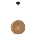Suspension sur câble BIG DRUM 1xE27/60W/230V marron