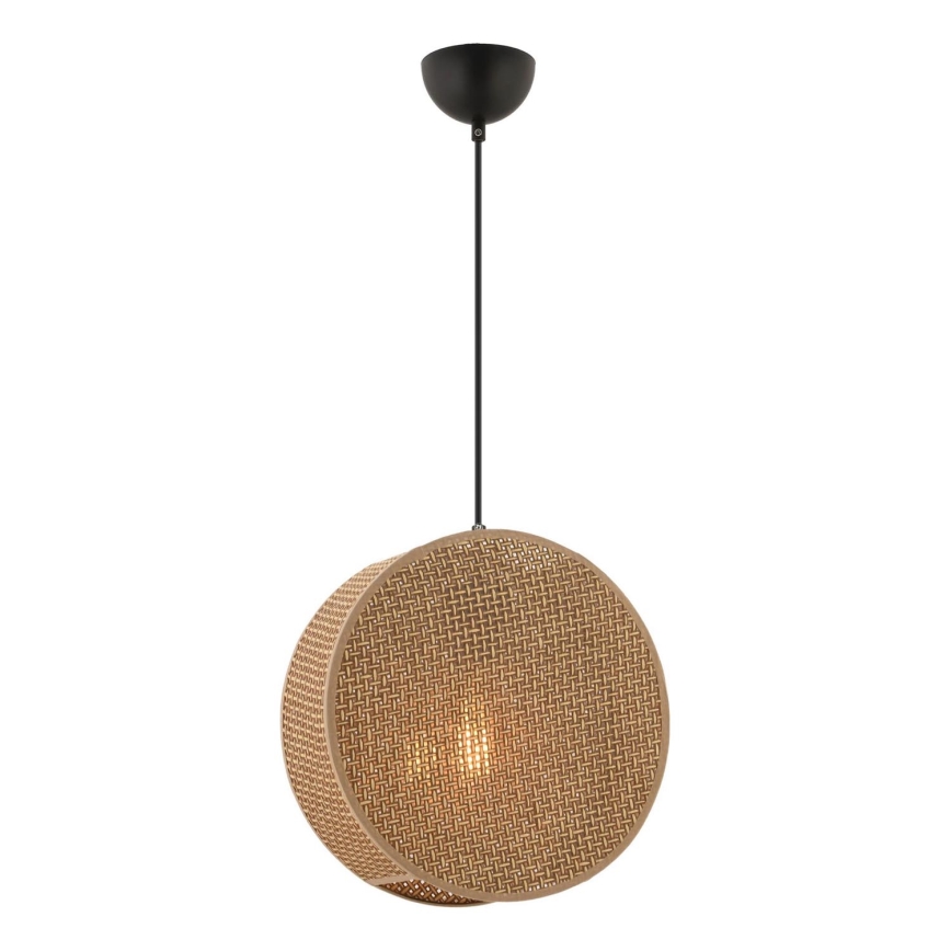 Suspension sur câble BIG DRUM 1xE27/60W/230V marron