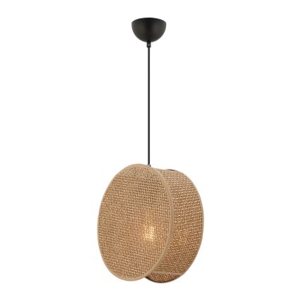 Suspension sur câble BIG DRUM 1xE27/60W/230V marron
