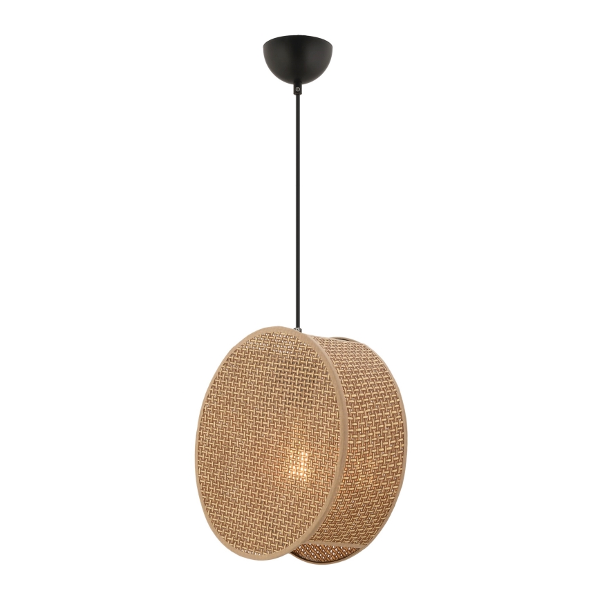 Suspension sur câble BIG DRUM 1xE27/60W/230V marron