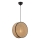 Suspension sur câble BIG DRUM 1xE27/60W/230V marron/noir