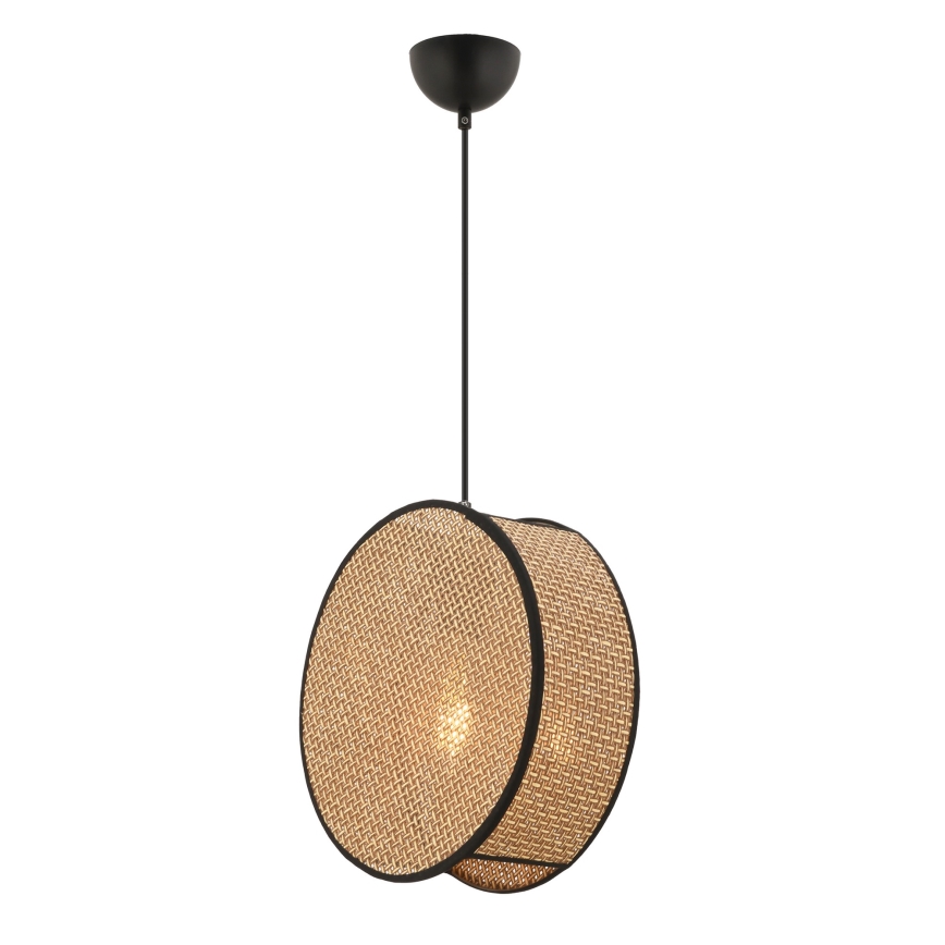 Suspension sur câble BIG DRUM 1xE27/60W/230V marron/noir