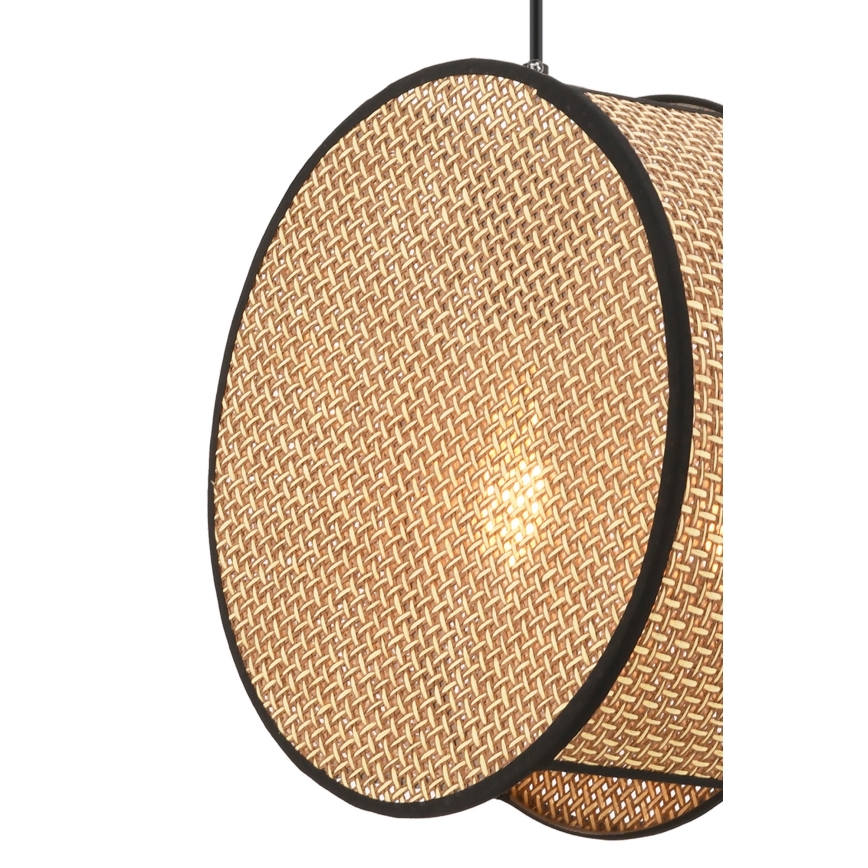 Suspension sur câble BIG DRUM 1xE27/60W/230V marron/noir