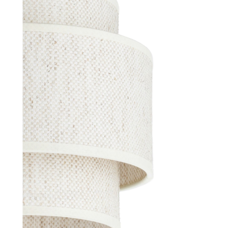 Suspension sur câble BOHO 1xE27/60W/230V Ø 40 cm blanche