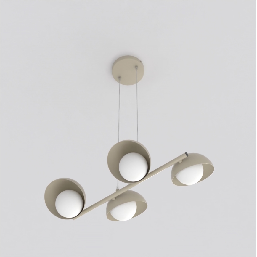 Suspension sur câble BOOM 4xG9/8W/230V beige