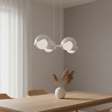 Suspension sur câble BOOM 4xG9/8W/230V blanche