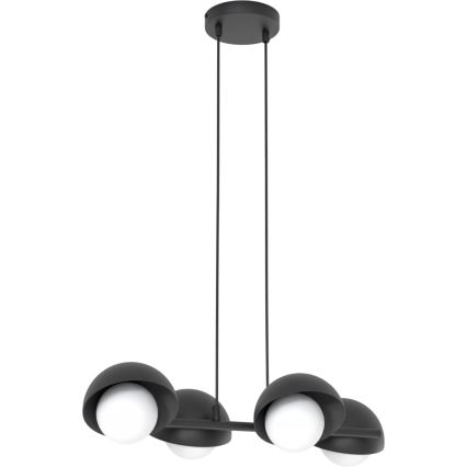 Suspension sur câble BOOM 4xG9/8W/230V noir