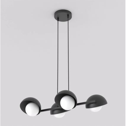 Suspension sur câble BOOM 4xG9/8W/230V noir