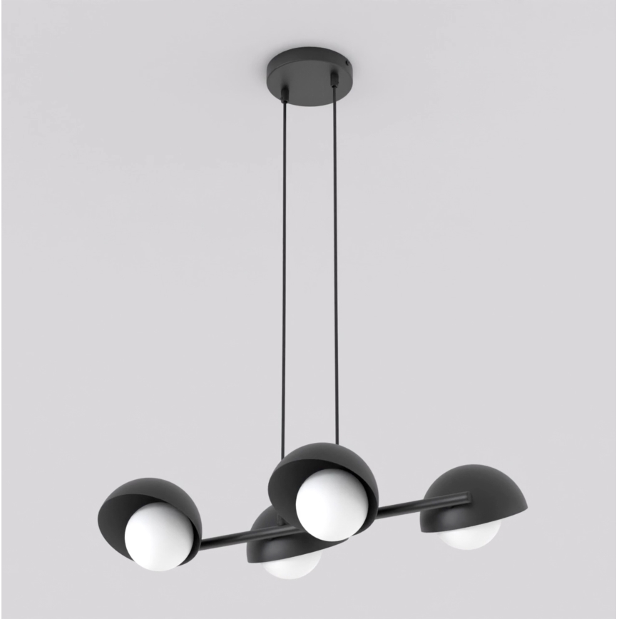 Suspension sur câble BOOM 4xG9/8W/230V noir