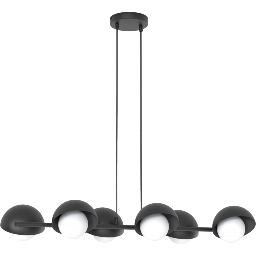 Suspension sur câble BOOM 6xG9/8W/230V noire