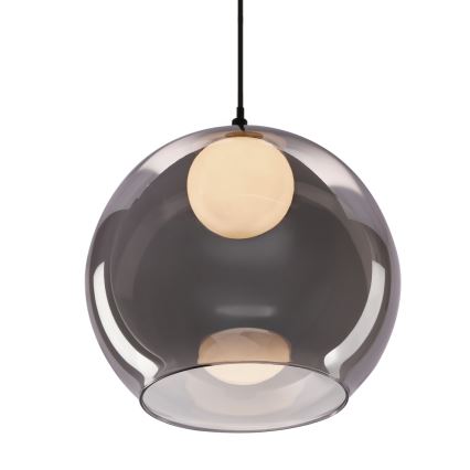 Suspension sur câble BRIN 1xG9/15W/230V noir fumé