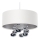 Suspension sur câble BUBBLE 1xE27/60W/230V Ø 40 cm blanc