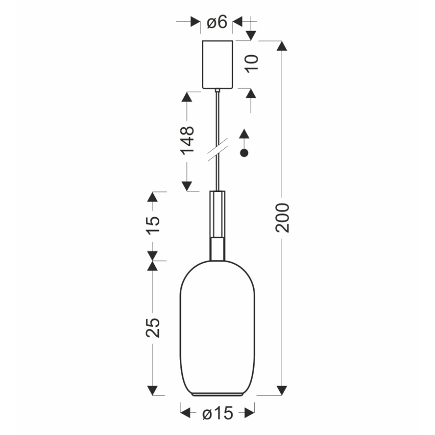 Suspension sur câble BUENO 1xGX53/9W/230V Ø 15 cm brun fumé