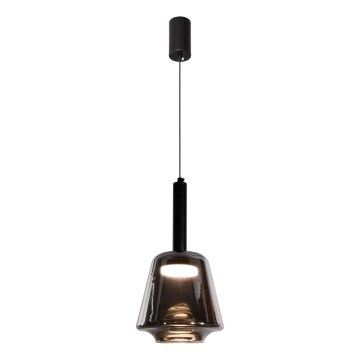 Suspension sur câble BUENO 1xGX53/9W/230V Ø 18 cm, noir fumé