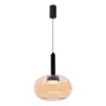 Suspension sur câble BUENO 1xGX53/9W/230V Ø 25 cm beige fumé