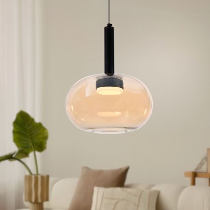 Suspension sur câble BUENO 1xGX53/9W/230V Ø 25 cm beige fumé