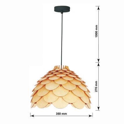 Suspension sur câble BURGO, 1 x E27 (max. 60 W), 230 V — Ø 35 cm