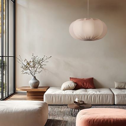 Suspension sur câble CAFEE 1xE27/40W/230V Ø 52 cm beige