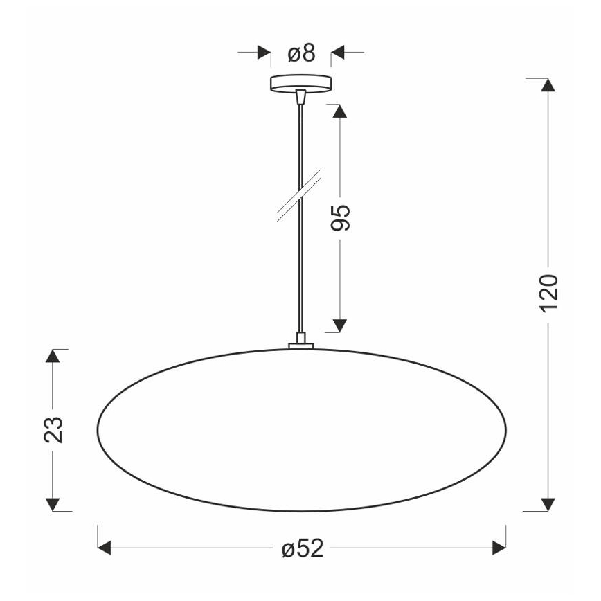 Suspension sur câble CAFEE 1xE27/40W/230V Ø 52 cm beige