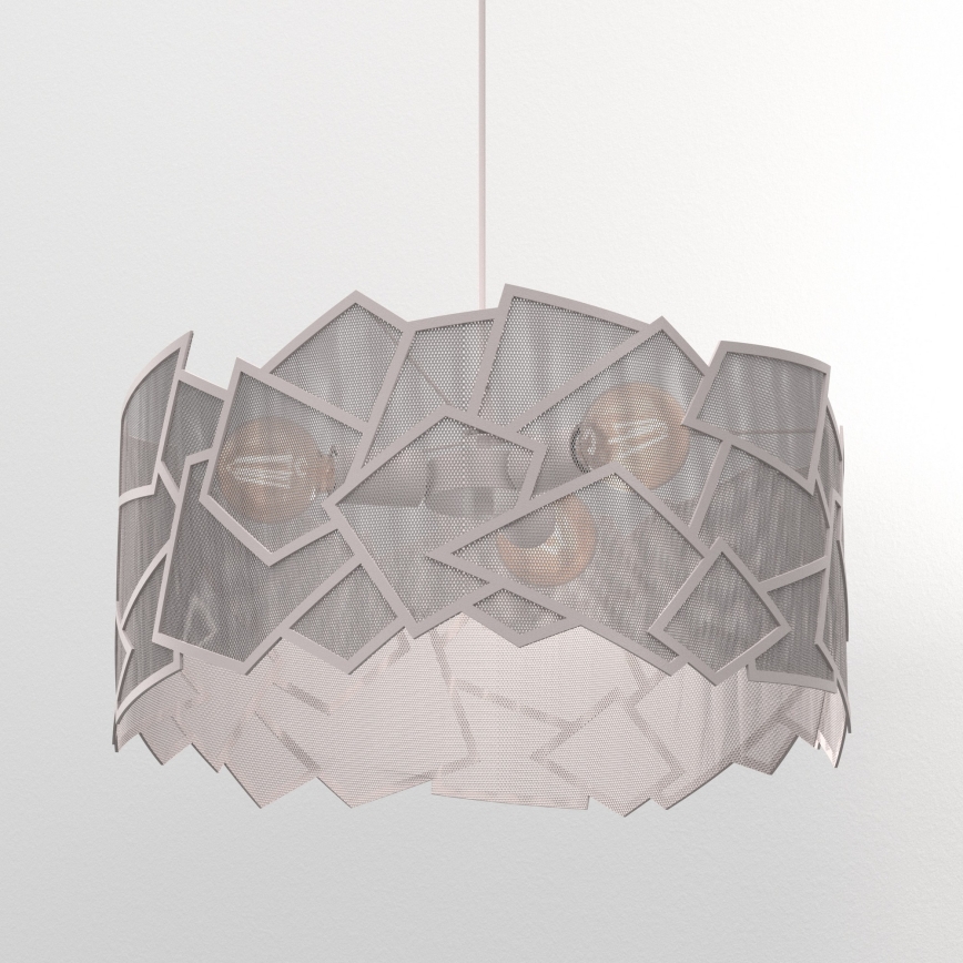 Suspension sur câble CAMO 3xE27/15W/230V beige